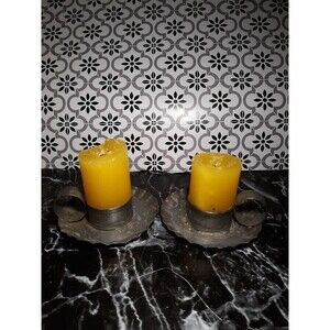 primitive decor farmhouse tin candles